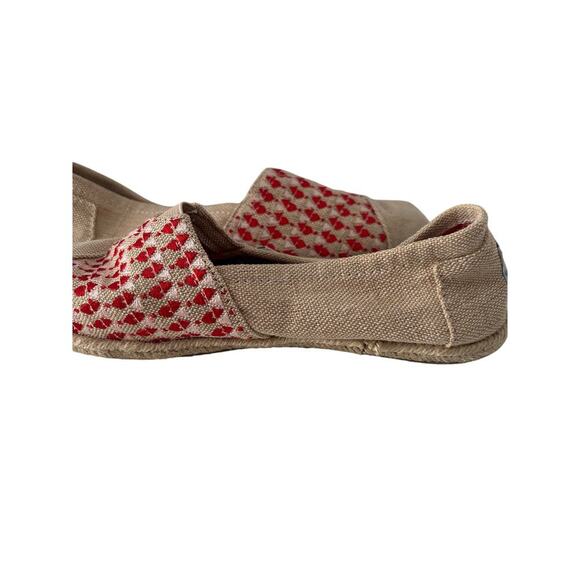 Toms Tan and Red Espadrilles - Picture 4 of 6